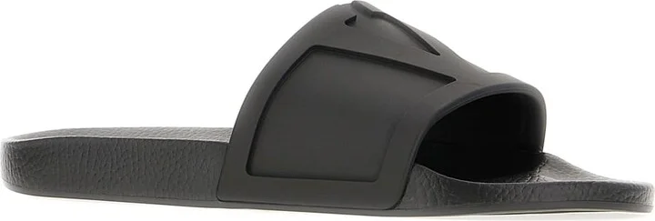 Black Rubber Slippers - Image 2