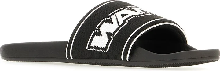 Black Rubber Slippers - Image 2