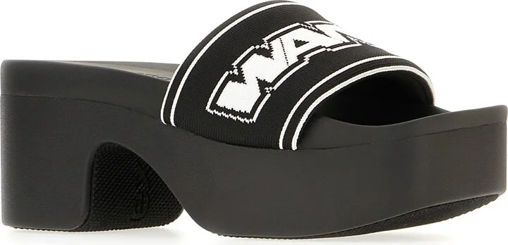 Black Rubber Slippers - Image 2