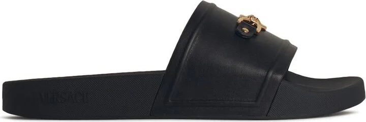 Black Rubber Slippers