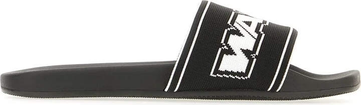 Black Rubber Slippers