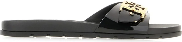 Black Rubber Slippers
