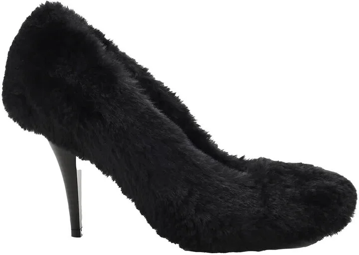 Black Ryder Shaggy Stiletto Pumps