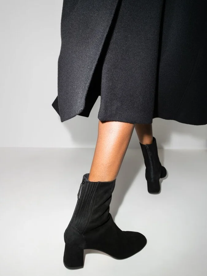 Black Saint Honoré 50 Suede Ankle Boots - Image 3