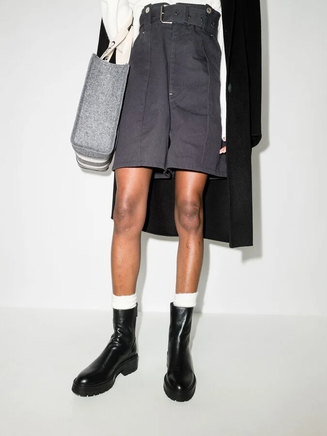 Black Saint Honore Leather Ankle Boots - Image 3