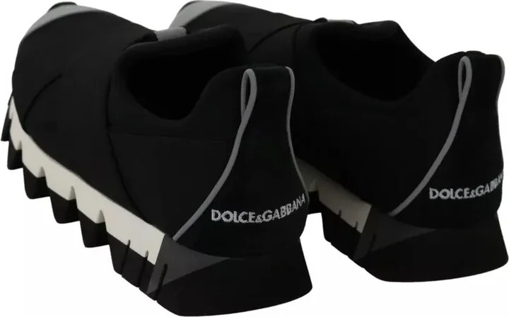 Black Shark Neoprene Stretch Sneakers Women's Shoes (Pre-Owned) - Image 2