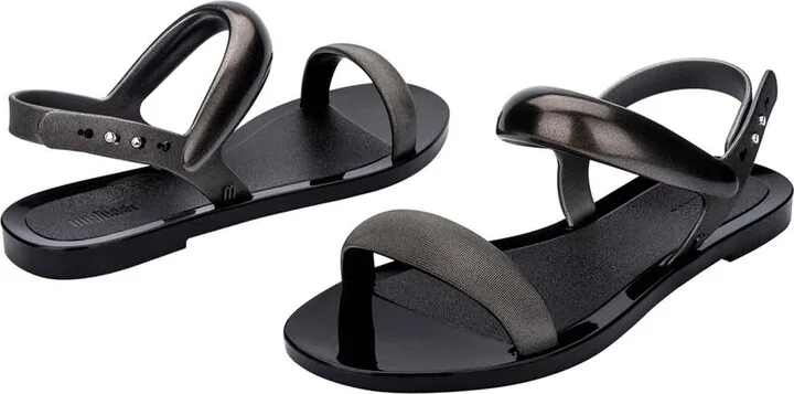 Black / Silver Eclipse Sandal - Black Silver - Image 2