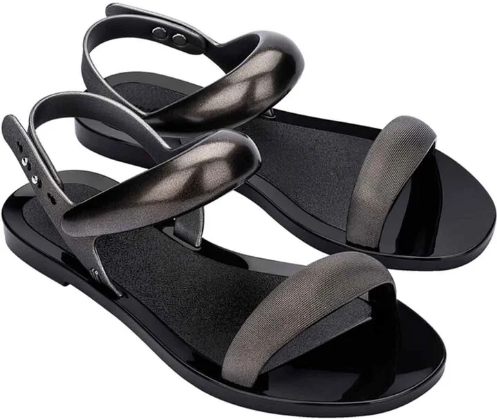 Black / Silver Eclipse Sandal - Black Silver - Image 4