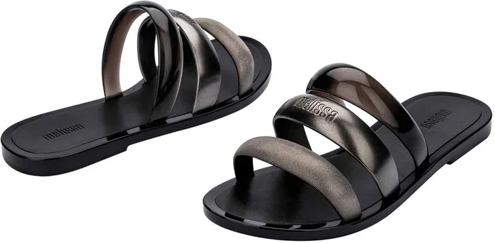 Black / Silver Eclipse Slide - Black Silver - Image 2