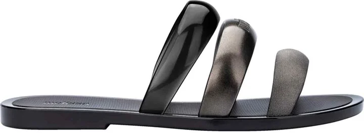 Black / Silver Eclipse Slide - Black Silver