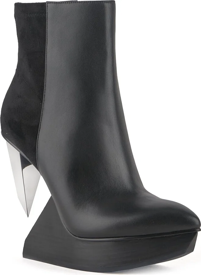 Black / Silver Edge Bootie - Black + Silver - Image 3