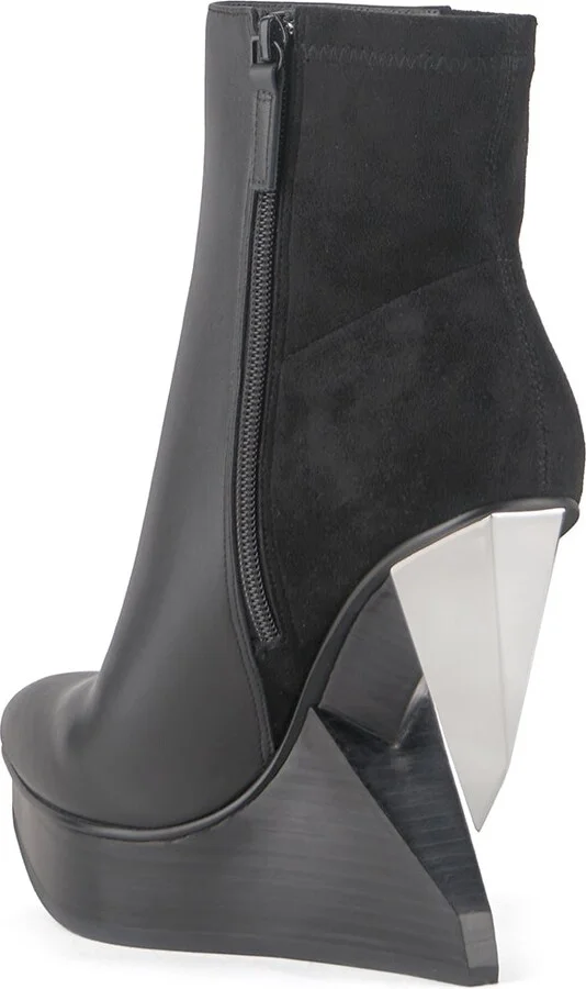 Black / Silver Edge Bootie - Black + Silver - Image 5