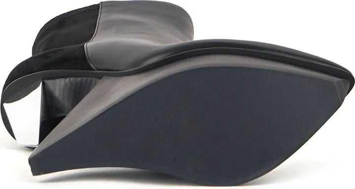 Black / Silver Edge Bootie - Black + Silver - Image 7