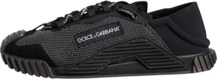 Black Silver Logo Low Top Men Sneakers Men's Shoes (Pre-Owned) - Image 6