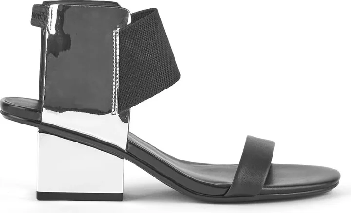 Black / Silver Raila Mid - Mirror Silver