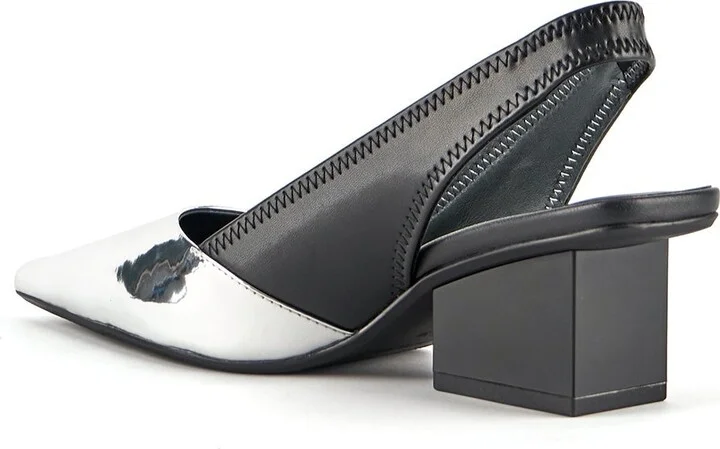 Black / Silver Raila Slingback Mid - Black + Silver - Image 4