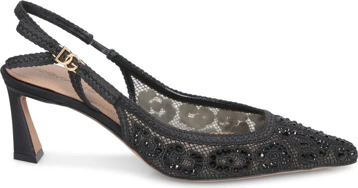 Black Slingback Pumps