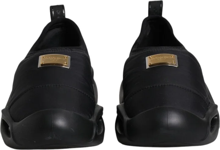 Black Slip On Wave Low Top Men Sneakers Women's Shoes - Image 2