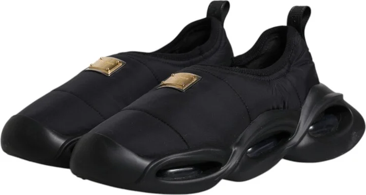 Black Slip On Wave Low Top Men Sneakers Women's Shoes - Image 4