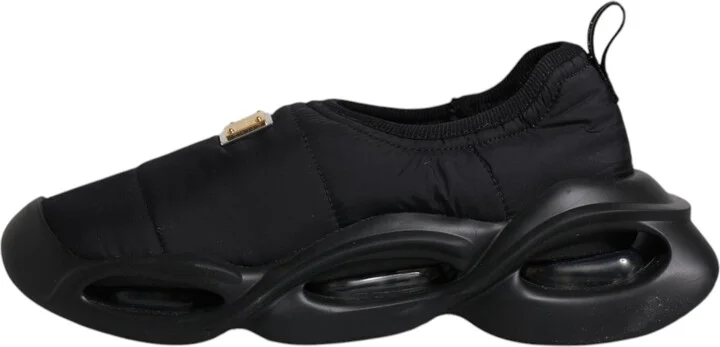 Black Slip On Wave Low Top Men Sneakers Women's Shoes - Image 6