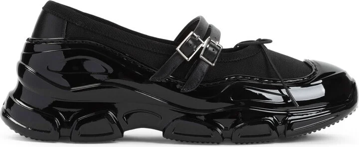 Black Sneakers With Glossy Finish