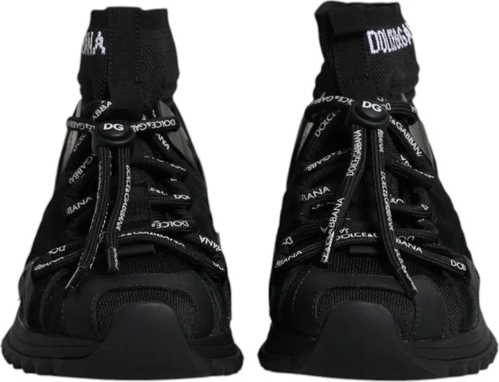 Black Sorrento Socks Logo Sneakers Women's Shoes - Image 2