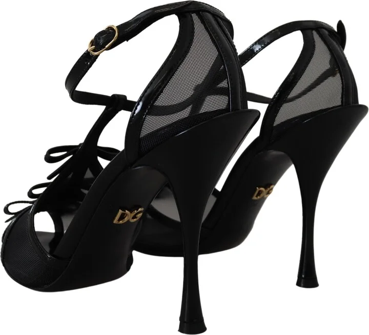 Black Stiletto High Heels Sandals Women's Shoes - Image 4