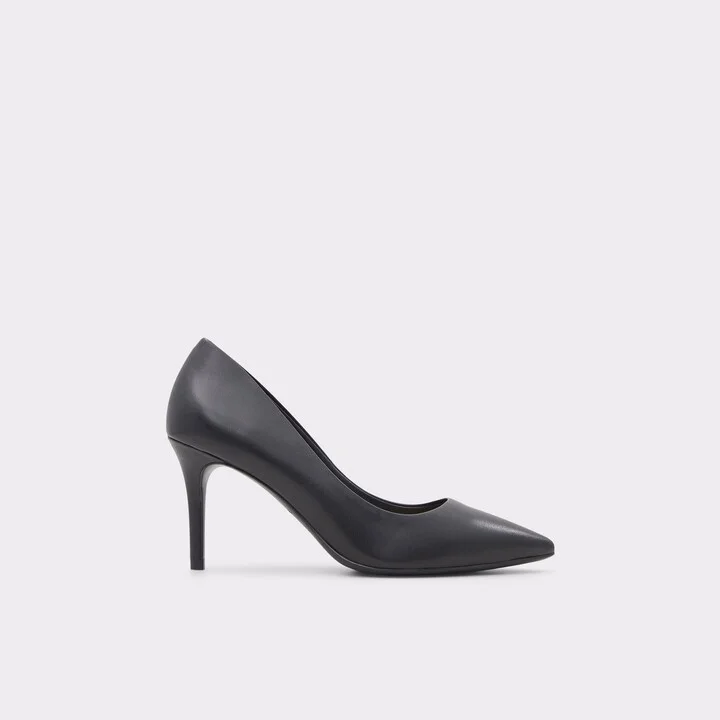 Black stiletto Pump - Stiletto heel