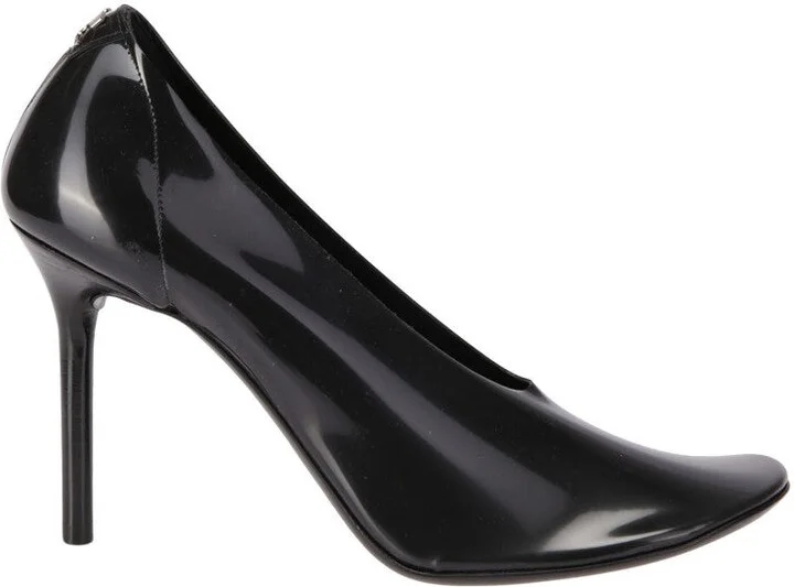 Black Stilettos In Semi-Transparent Translucent Rubber