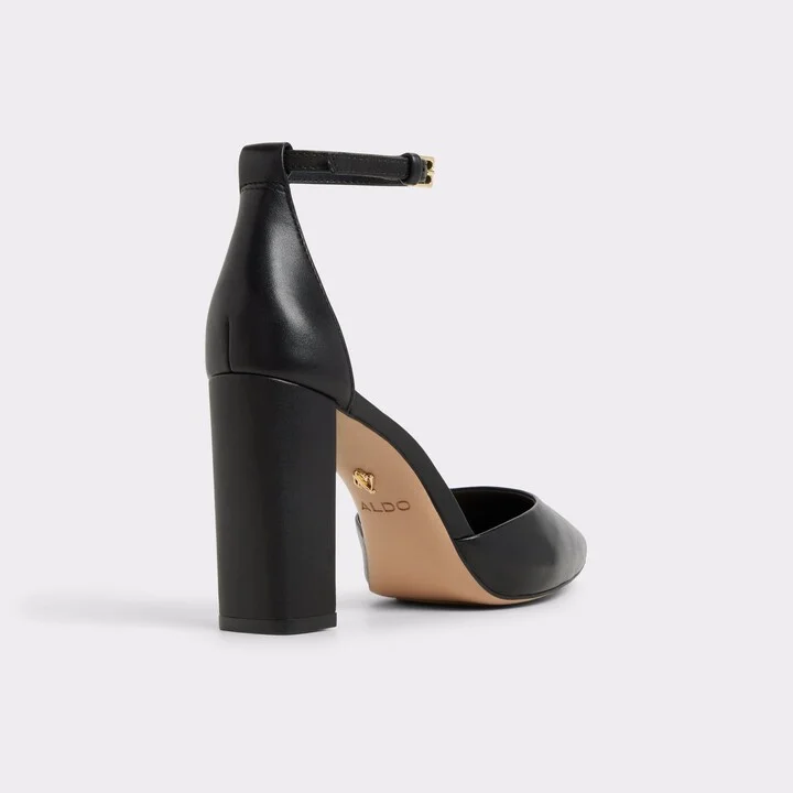Black strappy block heel - Image 2