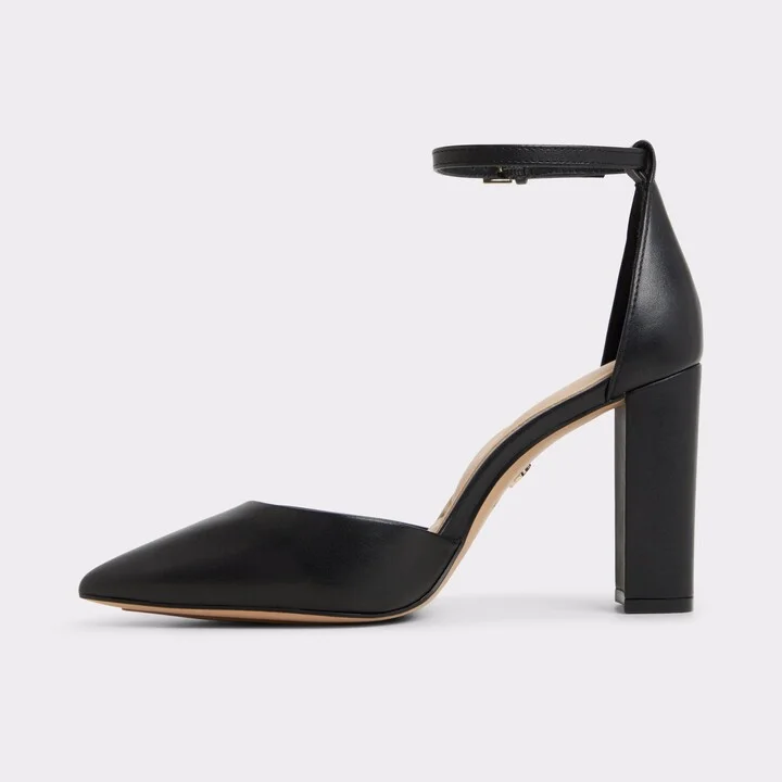 Black strappy block heel - Image 3