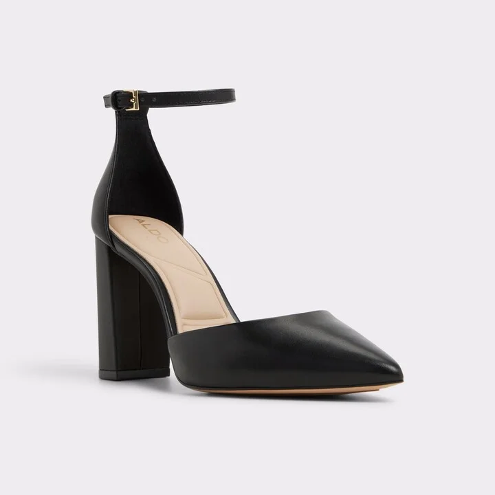 Black strappy block heel - Image 4