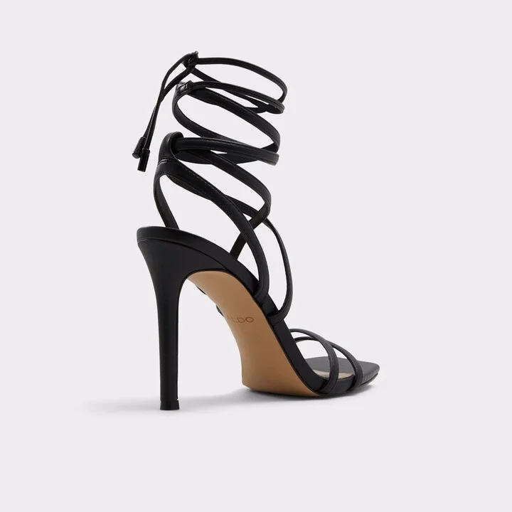 Black strappy stiletto sandal - Stiletto heel - Image 2