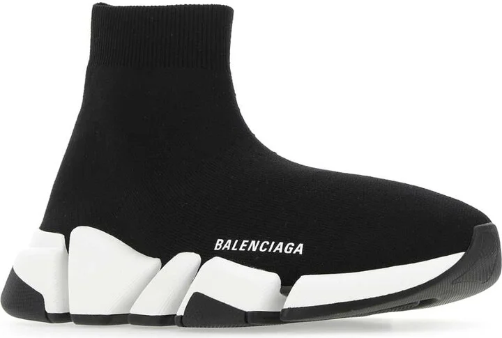 Black Stretch Fabric Speed 2.0 Sneakers - Image 2