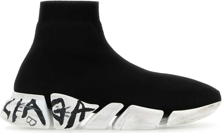 Black Stretch Fabric Speed 2.0 Sneakers