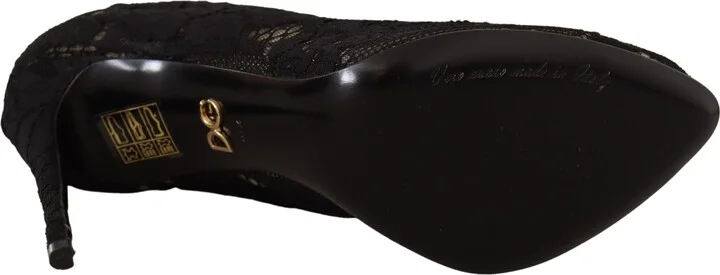 Black Stretch Socks Taormina Lace Boots Women's Shoes - Image 5