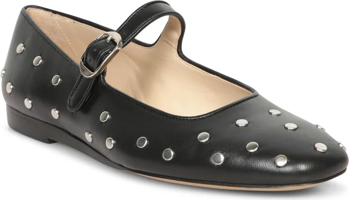 Black Studded Leather Mary Jane - Image 2