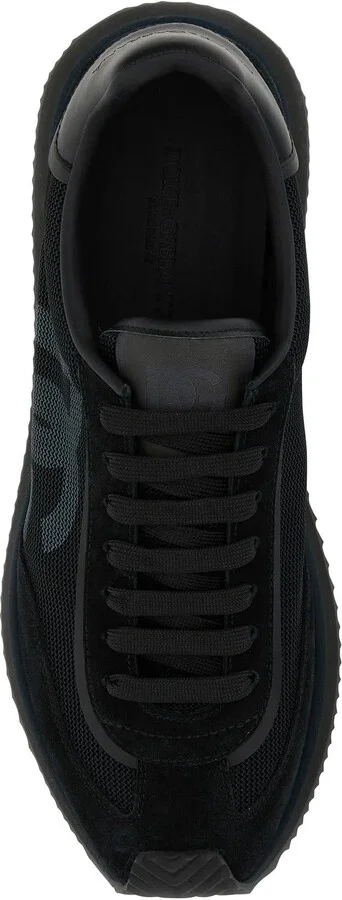 Black Suede And Mesh Dg Aria Sneakers - Image 4