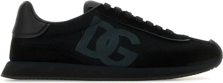 Black Suede And Mesh Dg Aria Sneakers