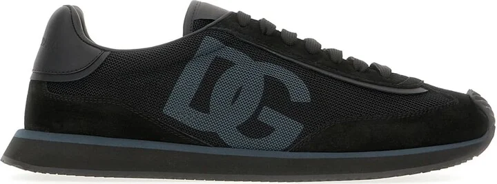 Black Suede And Mesh Dg Aria Sneakers