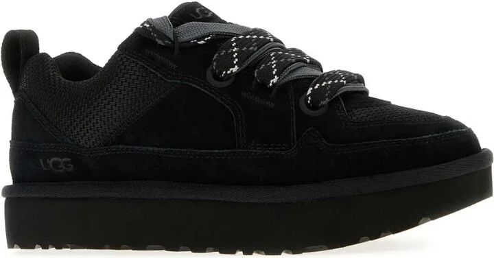 Black Suede And Mesh Lowmel Sneakers - Image 2