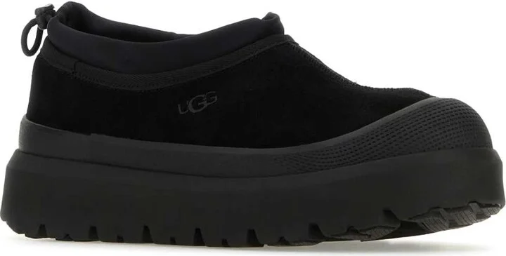 Black Suede And Rubber Tasman Weather Hybrid Slip-ons - Image 2