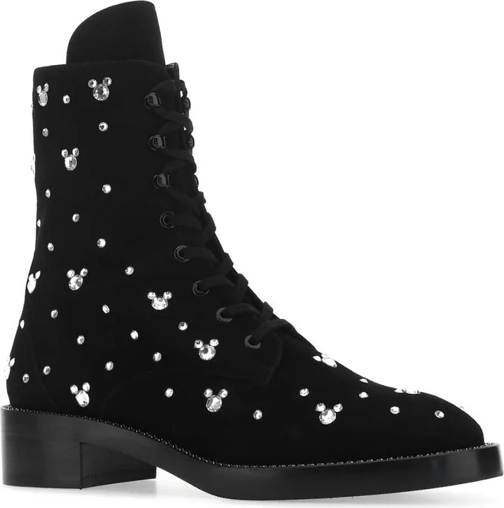 Black Suede Ankle Boots - Image 2