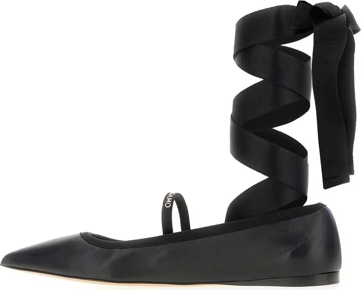 Black Suede Ballerinas - Image 3