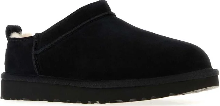 Black Suede Classic Micro Slippers - Image 2