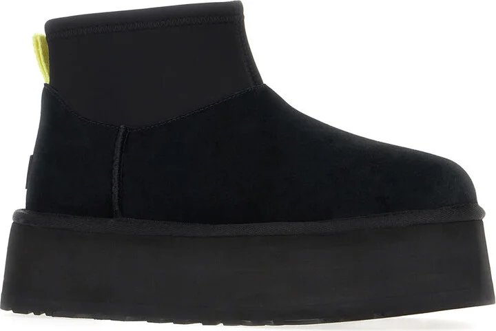 Black Suede Classic Mini Dipper Ankle Boots - Image 2