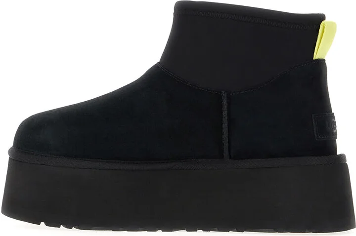 Black Suede Classic Mini Dipper Ankle Boots - Image 3
