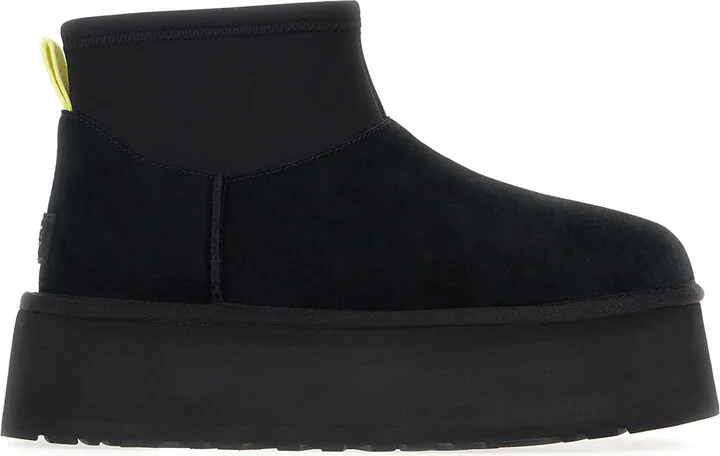 Black Suede Classic Mini Dipper Ankle Boots