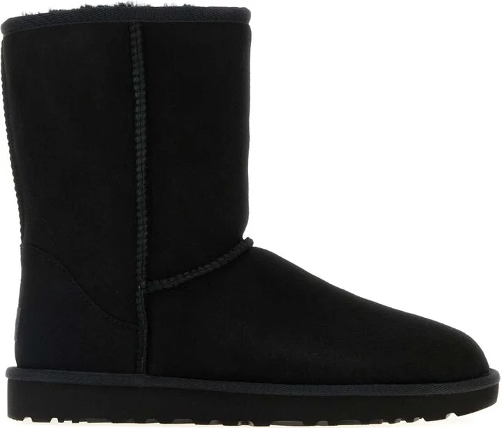 Black Suede Classic Short Ii Ankle Boots