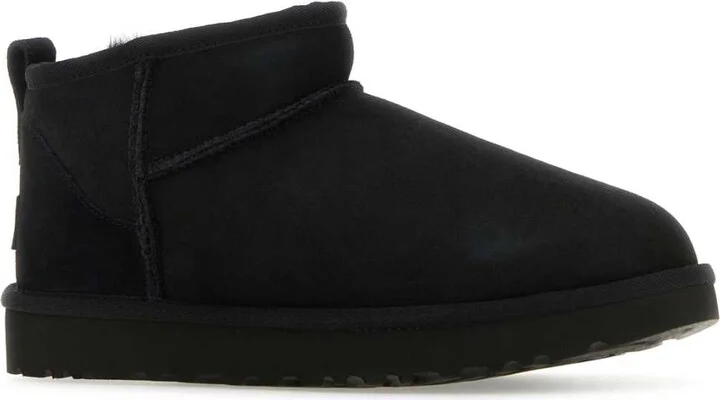 Black Suede Classic Ultra Mini Ankle Boots - Image 2